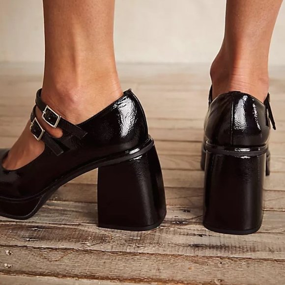 Free People Ruby Double Strap Platform Mary Janes - Picture 2 of 13